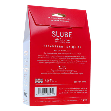 Slube Strawberry Daiquiri Water Based Bath Gel 500g