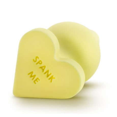 Candy Heart Butt Plug Spank Me Yellow