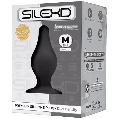 SilexD Dual Density Tapered Silicone Butt Plug Medium