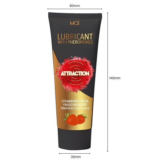 Mai Attraction Lubricant with Pheromones Strawberry 100ml