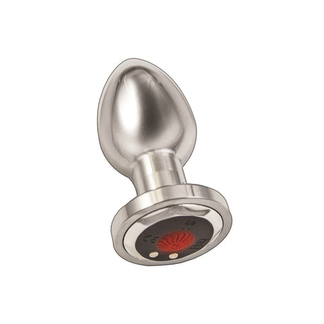 Ass-Sation Remote Controlled Vibrating Metal Butt Plug Silver