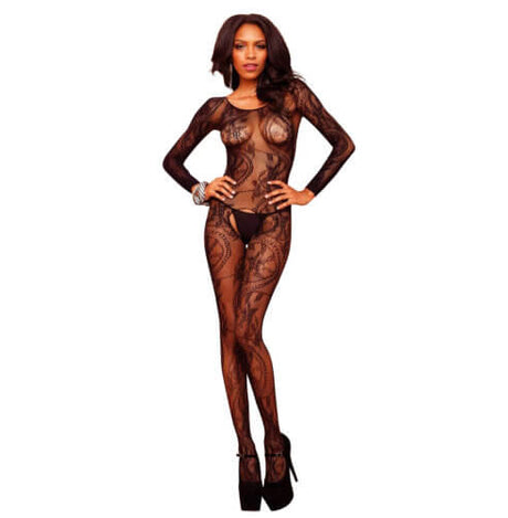 Leg Avenue Swirl Lace Bodystocking